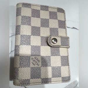 Louis Vuitton Damier Azur Canvas Port Feuille Vienoise French Purse wallet